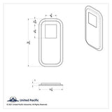 Shift Plate Floor Cover for Peterbilt 379 Extended Hood Stainless Steel UP#21731
