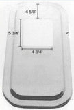 UP Shift Boot Trim Plate Cover for Peterbilt 4 5/8" to Opening Stainless #21732