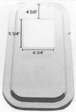 UP Shift Boot Trim Plate Cover for Peterbilt 4 5/8" to Opening Stainless #21732