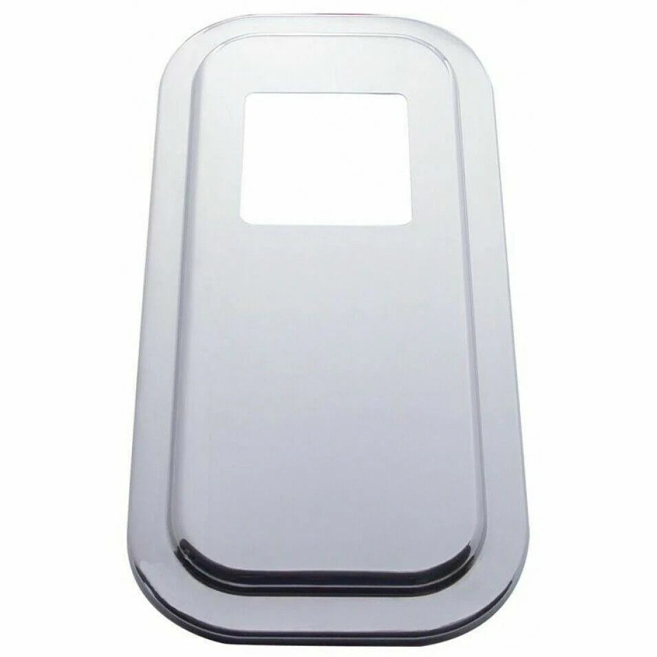 UP Shifter Floor Boot Plate Cover for Peterbilt Stainless 4 3/4 Square #21734