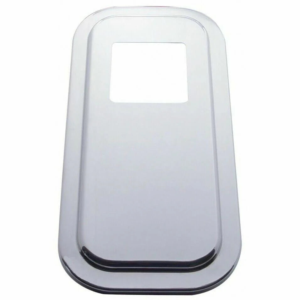 UP Shifter Floor Boot Plate Cover for Peterbilt Stainless 4 3/4 Square #21734
