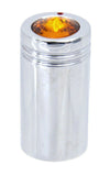 CB Radio Tune Knob for 1/4" Shaft Universal Fit Amber Jewel Chrome UP#21771 Each