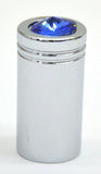 CB Radio Tune Knob Universal Fit Blue Jewel Chrome Plated 1/4” I.D. UP#21772