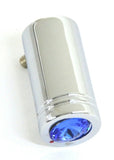 CB Radio Tune Knob Universal Fit Blue Jewel Chrome Plated 1/4” I.D. UP#21772