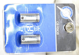 CB Radio Knob Tune Clear Jewel Chrome for Peterbilt Kenworth UP#21773 Set of 2