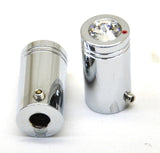 CB Radio Knob Tune Clear Jewel Chrome for Peterbilt Kenworth UP#21773 Set of 2