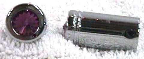 CB Radio Knob Tune for Cobra Radio Purple Jewel Chrome Plated UP#21775-Pair