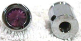 CB Radio Knob Tune for Cobra Radio Purple Jewel Chrome Plated UP#21775-Pair