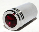 CB Radio Tune Knob for Cobra Radio Red Jewel Chrome, 1/4" I.D. UP#21776-Pair