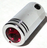 CB Radio Tune Knob for Cobra Radio Red Jewel Chrome, 1/4" I.D. UP#21776-Pair