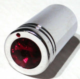 CB Radio Tune Knob for Cobra Radio Red Jewel Chrome, 1/4" I.D. UP#21776-Pair
