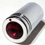 CB Radio Tune Knob for Cobra Radio Red Jewel Chrome, 1/4" I.D. UP#21776-Pair