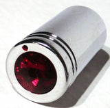 CB Radio Tune Knob for Cobra Radio Red Jewel Chrome, 1/4" I.D. UP#21776-Pair