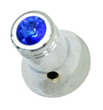 Channel CB Radio Knob for Cobra CB Blue Jewel Chrome Plated 1/4" I.D. UP#21779B