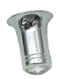 CB Radio Channel Select Knob Universal Fit Clear Jewel Chrome 1/4” I.D. UP#21780