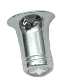 CB Radio Channel Select Knob Universal Fit Clear Jewel Chrome 1/4” I.D. UP#21780