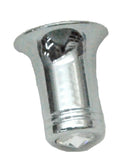 CB Radio Channel Select Knob Universal Fit Clear Jewel Chrome 1/4” I.D. UP#21780