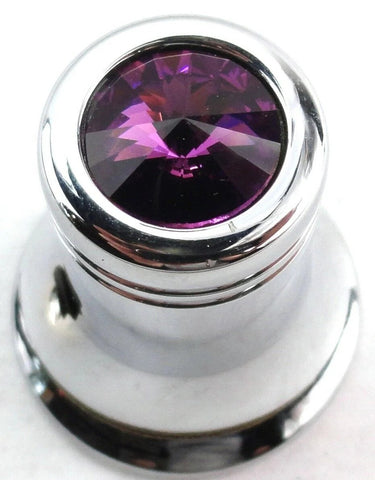 CB Radio Channel Select Knob Universal Fit Purple Chrome 1/4” I.D.  UP#21782