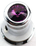 CB Radio Channel Select Knob Universal Fit Purple Chrome 1/4” I.D.  UP#21782