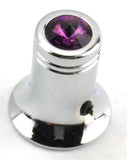 CB Radio Channel Select Knob Universal Fit Purple Chrome 1/4” I.D.  UP#21782