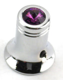 CB Radio Channel Select Knob Universal Fit Purple Chrome 1/4” I.D.  UP#21782