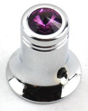 CB Radio Channel Select Knob Universal Fit Purple Chrome 1/4” I.D.  UP#21782