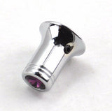 CB Radio Channel Select Knob Universal Fit Purple Chrome 1/4” I.D.  UP#21782