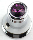 CB Radio Channel Select Knob Universal Fit Purple Chrome 1/4” I.D.  UP#21782