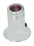 CB Radio Channel Select Knob Universal Fit Red Jewel Chrome 1/4” I.D. UP#21783