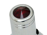 CB Radio Channel Select Knob Universal Fit Red Jewel Chrome 1/4” I.D. UP#21783
