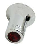 CB Radio Channel Select Knob Universal Fit Red Jewel Chrome 1/4” I.D. UP#21783