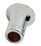 CB Radio Channel Select Knob Universal Fit Red Jewel Chrome 1/4” I.D. UP#21783