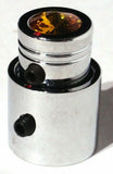CB Radio Volume Squelch Knob Chrome Amber Jewel 3/16" Shaft Replacement UP21785