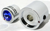 CB Radio Volume Squelch Knob Chrome Blue Jewel 3/16" Shaft Replacement UP21786
