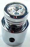 CB Radio Volume Squelch Knob Chrome Clear Jewel 3/16" Shaft Replacement UP21787