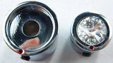 CB Radio Volume Squelch Knob Chrome Clear Jewel 3/16" Shaft Replacement UP21787