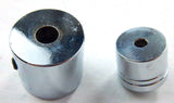 CB Radio Volume Squelch Knob Chrome Green Jewel 3/16" Shaft Replacement UP21788