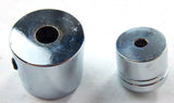 CB Radio Volume Squelch Knob Chrome Green Jewel 3/16" Shaft Replacement UP21788