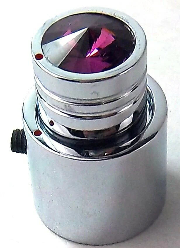 CB Radio Volume Squelch Knob Chrome Purple Jewel 3/16 Shaft Replacement UP21789