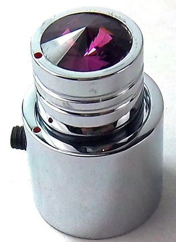 CB Radio Volume Squelch Knob Chrome Purple Jewel 3/16 Shaft Replacement UP21789
