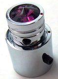 CB Radio Volume Squelch Knob Chrome Purple Jewel 3/16 Shaft Replacement UP21789