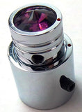 CB Radio Volume Squelch Knob Chrome Purple Jewel 3/16 Shaft Replacement UP21789