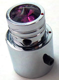 CB Radio Volume Squelch Knob Chrome Purple Jewel 3/16 Shaft Replacement UP21789