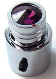 CB Radio Volume Squelch Knob Chrome Purple Jewel 3/16 Shaft Replacement UP21789