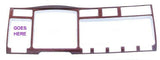 Small Left Side Gauge Trim 4 Holes for T800 Kenworth 2006+ Stainless UP#21811