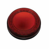 Mud Flap Hangers 2 1/2" Bolt Pattern "Mirage" 4" Red/Red Lights Visor UP#22252