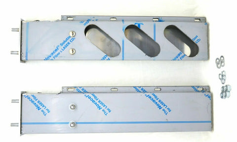 UP Mud Flap Hangers Spring Loaded 3 Oval Holes Stainless 3 3/4 Bolt Space #22303