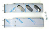 UP Mud Flap Hangers Spring Loaded 3 Oval Holes Stainless 3 3/4 Bolt Space #22303