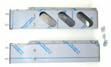 UP Mud Flap Hangers Spring Loaded 3 Oval Holes Stainless 3 3/4 Bolt Space #22303