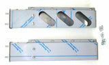 UP Mud Flap Hangers Spring Loaded 3 Oval Holes Stainless 3 3/4 Bolt Space #22303